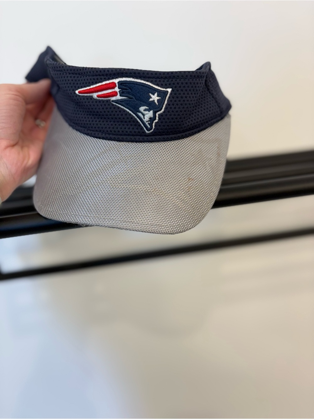 NFL New England Patriots Navy and Gray Visor